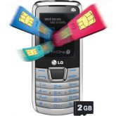 Celular LG A290 Tri Chip Prata 1.3MP, MP3, 2GB e Radio FM