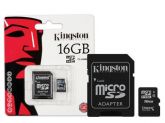 MEMORIA KINGSTON SDC4/16GB MICRO SDHC 16GB COM ADAPT. SD