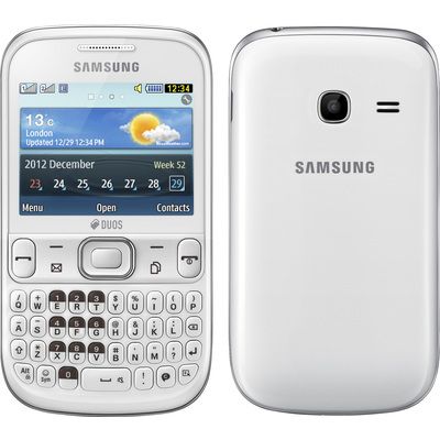 Samsung Ch@t333 Dual Chip Branco Qwerty, 2MP, Facebook