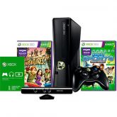 CONSOLE XBOX 360 4GB + KINECT ADVENTURES + KINECT SPORTS 2