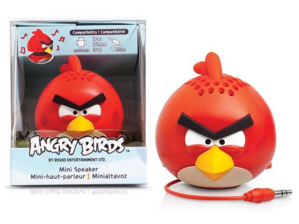 MINI SPEAKER RED BIRD IPOD/IPHONE/IPAD GEAR4 ANGRY BIRDS